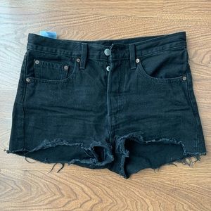 (2 for $20) Black Levi’s 501 cutoff shorts - Size 26